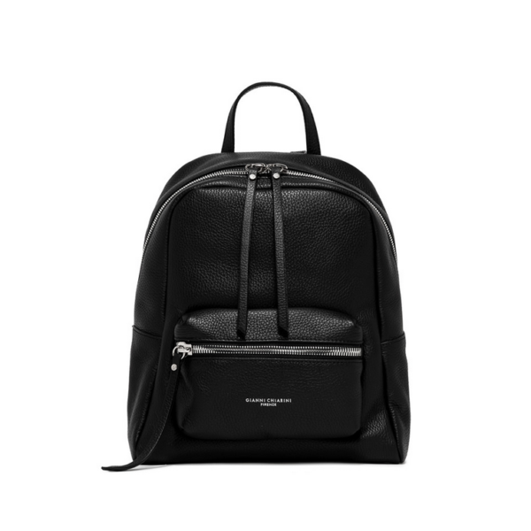 GIANNI CHIARINI - ZAINO PELLE NERO N8605 23AI