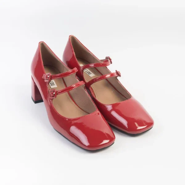 BIBI LOU - MARY JANE CARDIFF - 632Z - ROSSO
