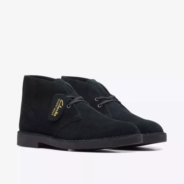 CLARKS - POLACCHINO DA UOMO IN CAMOSCIO DESERT BOOT EVO NERO BLACK SUEDE