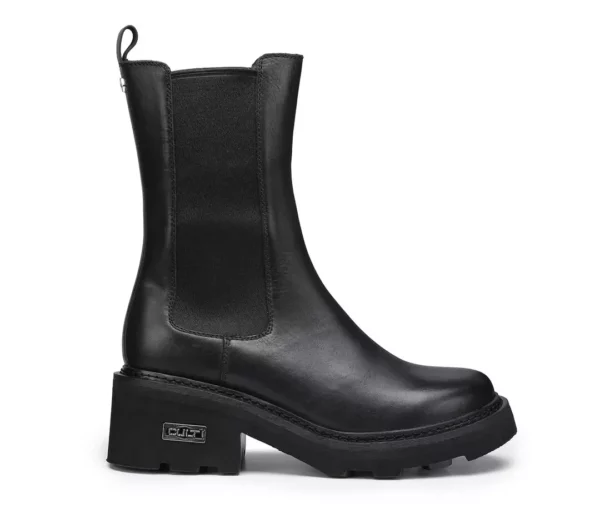 CULT STIVALETTO DONNA TIPO BEATLES IN PELLE NERA GRACE 3545