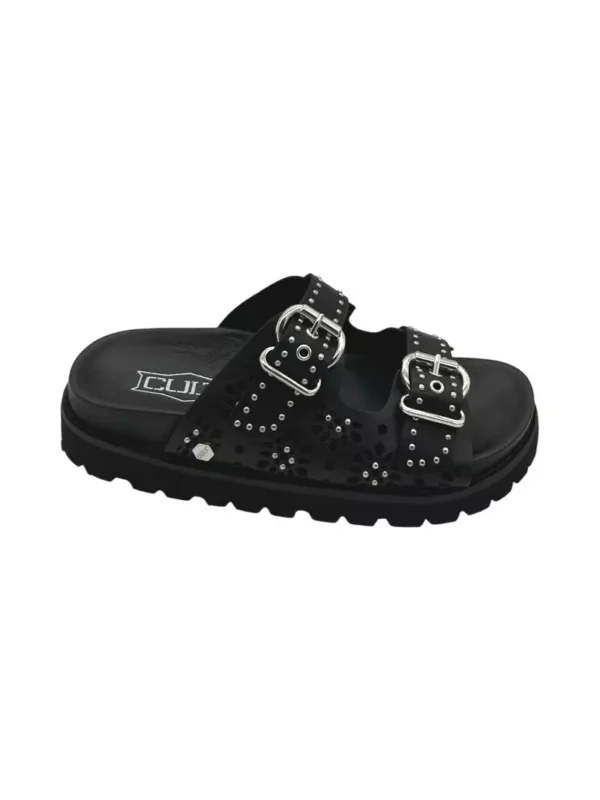 CULT CIABATTA DONNA DUE FASCE REGOLABILI CON BORCHIE LIZZO 4463