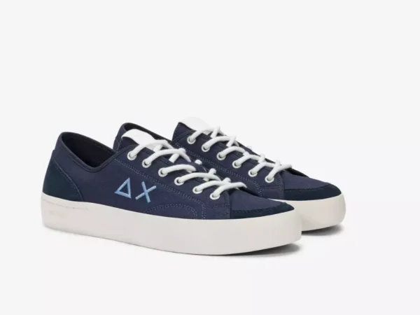 SUN 68 - SCARPA DA UOMO BASSA IN CANVAS NAVY BLUE Z35141