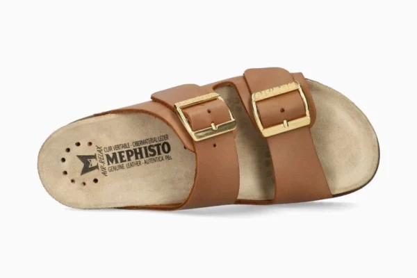 MEPHISTO - CIABATTA CON DUE FASCE IN PELLE REGOLABILI - HESTER CAMEL - immagine 4