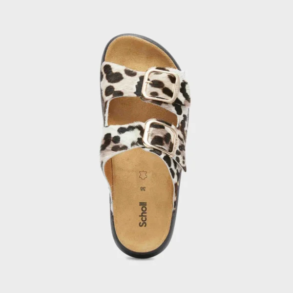 SCHOLL CIABATTA DONNA CON DUE FASCE CAVALLINO MACULATO NOELLE CHUNKY - immagine 4