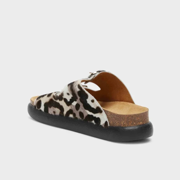SCHOLL CIABATTA DONNA CON DUE FASCE CAVALLINO MACULATO NOELLE CHUNKY - immagine 5