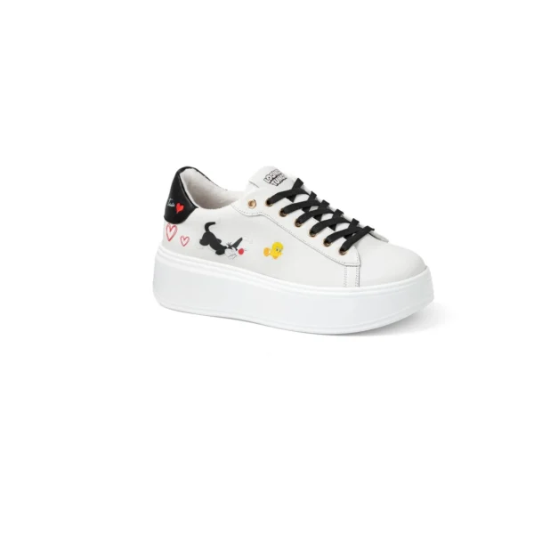 BRACCIALINI - SCARPA DONNA FONDO ALTO BIANCA LOONEY TUNES LTSN101