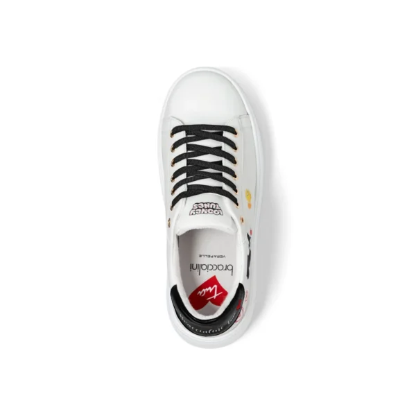 BRACCIALINI - SCARPA DONNA FONDO ALTO BIANCA LOONEY TUNES LTSN101 - immagine 4