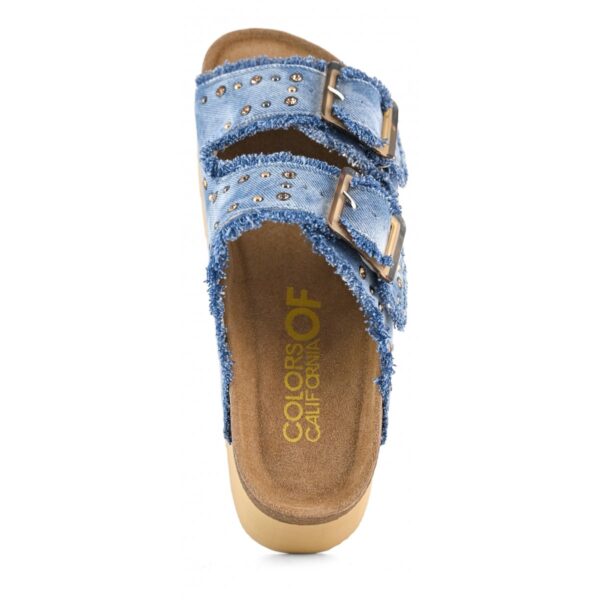 COLORS OF CALIFORNIA CIABATTA DENIM PLATFORM HC.BES41 - immagine 4