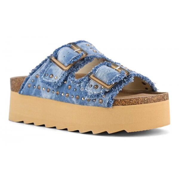 COLORS OF CALIFORNIA CIABATTA DENIM PLATFORM HC.BES41 - immagine 3