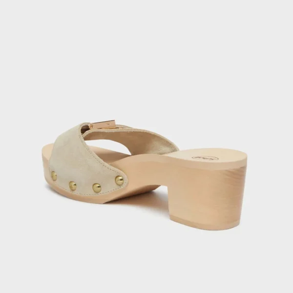 SCHOLL - ZOCCOLO DONNA IN LEGNO TACCO PESCURA IBIZA 2.0 SABBIA - immagine 5