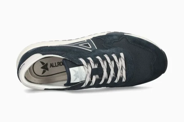 MEPHISTO ALLROUNDER SCARPA UOMO IN CAMOSCIO E TESSUTO SPEED 2 DRESS BLU - immagine 4