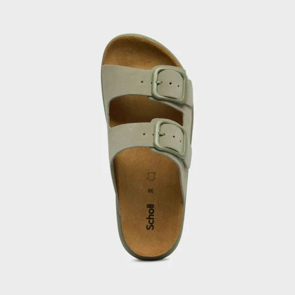 SCHOLL CIABATTA DONNA CON DUE FASCE NOELLE CHUNKY SALVIA - immagine 3