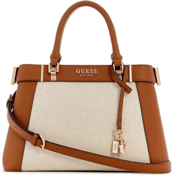 GUESS - BORSA DA DONNA A MANO BIANCO CUOIO AG963306 - immagine 2