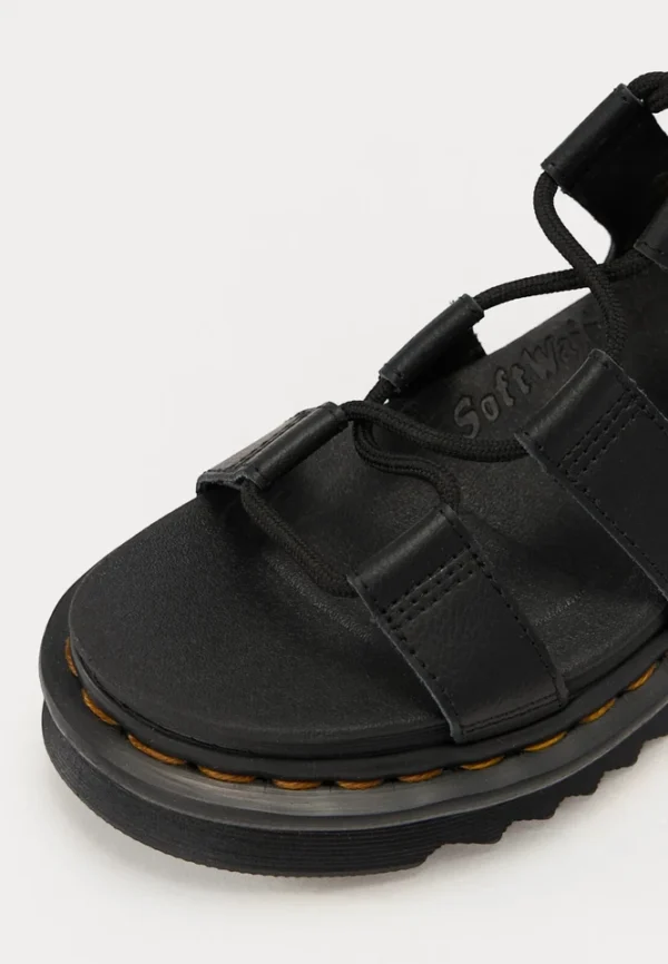 DR.MARTENS SANDALO DONNA STILE GLADIATORE IN PELLE ATHENA BLACK - immagine 4